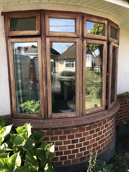 Window frame painting befpre