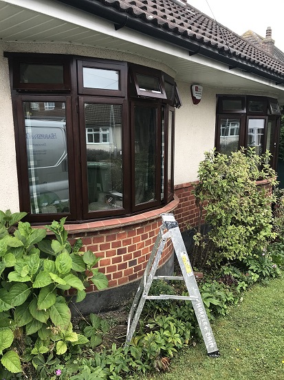 Window frame painting complete