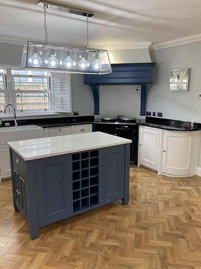 Hand painted kitchen complete